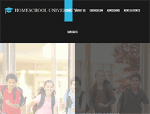 Tablet Screenshot of homeschooluniversity.org